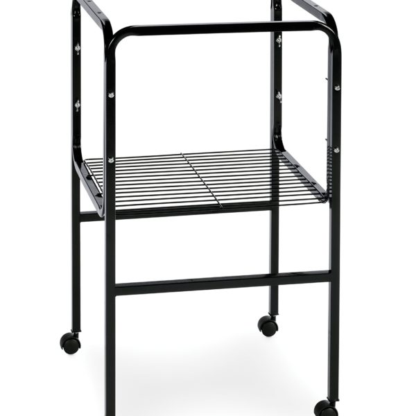 Black  Bird Cage Stand with Shelf