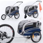 Bicycle Trailer with a 12" Jogger Wheel and a 6" Stroller Wheel