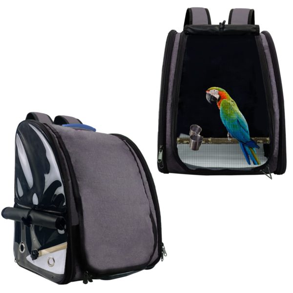 GABraden Bird Carrier Backpack Travel Parrot Bag Cage