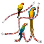 Parrot Toys 21 inches Rope Bungee Bird Toy