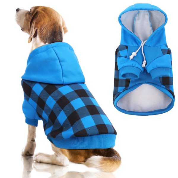 Plaid Dog Hoodie Sweater Outfit