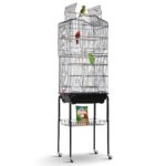 Bird Cage with Rolling Stand for Parrots Lovebirds