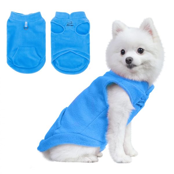 Dog Warm Fleece Vest for Autumn and Winter