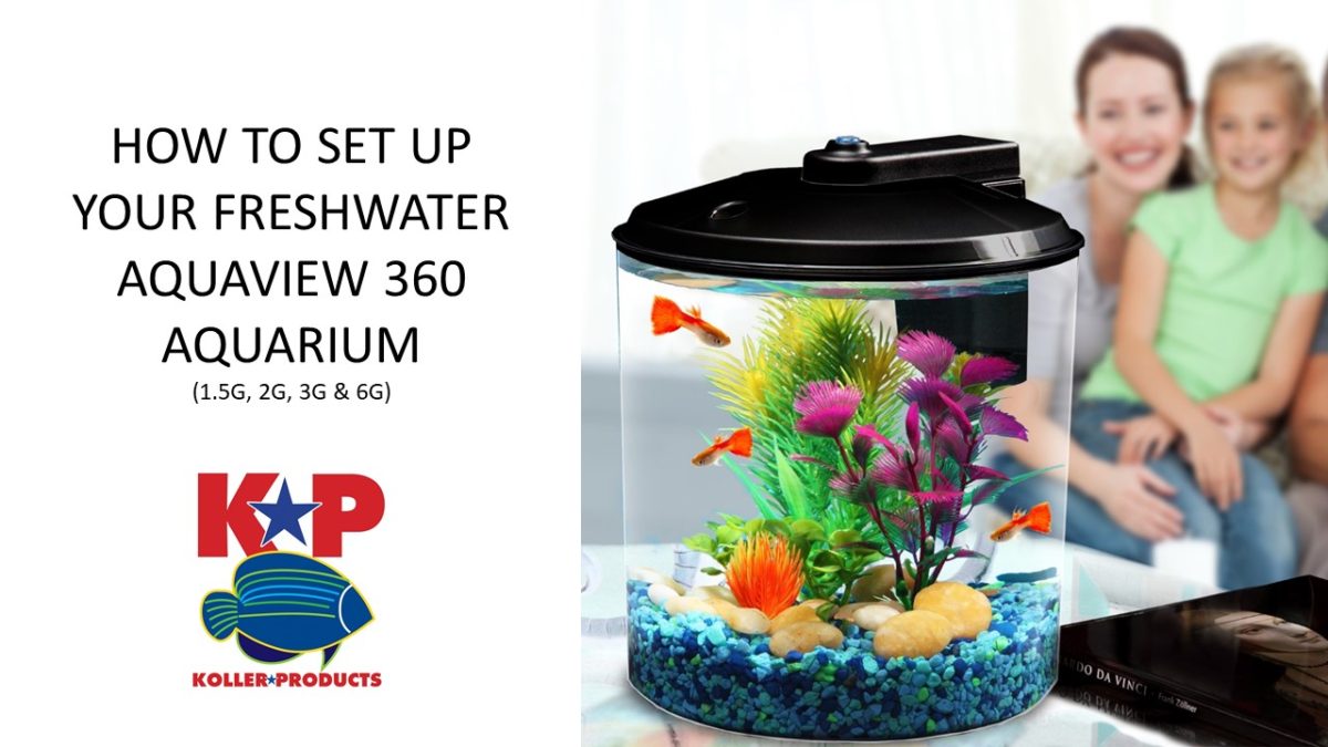 Koller Products AquaView 6-Gallon 360 Aquarium DAZZLING COLORS: Energy-efficient LED lighting with 7 dazzling shade alternatives to brightly illuminate your fish, select daylight white, blue, inexperienced, amber, aqua, purple, or purple.