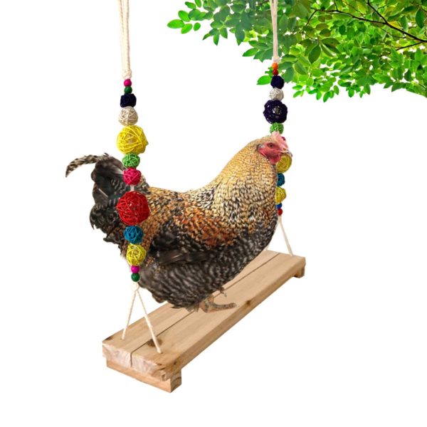 Wood Stand Handmade Chicken Coop Toy for Hens