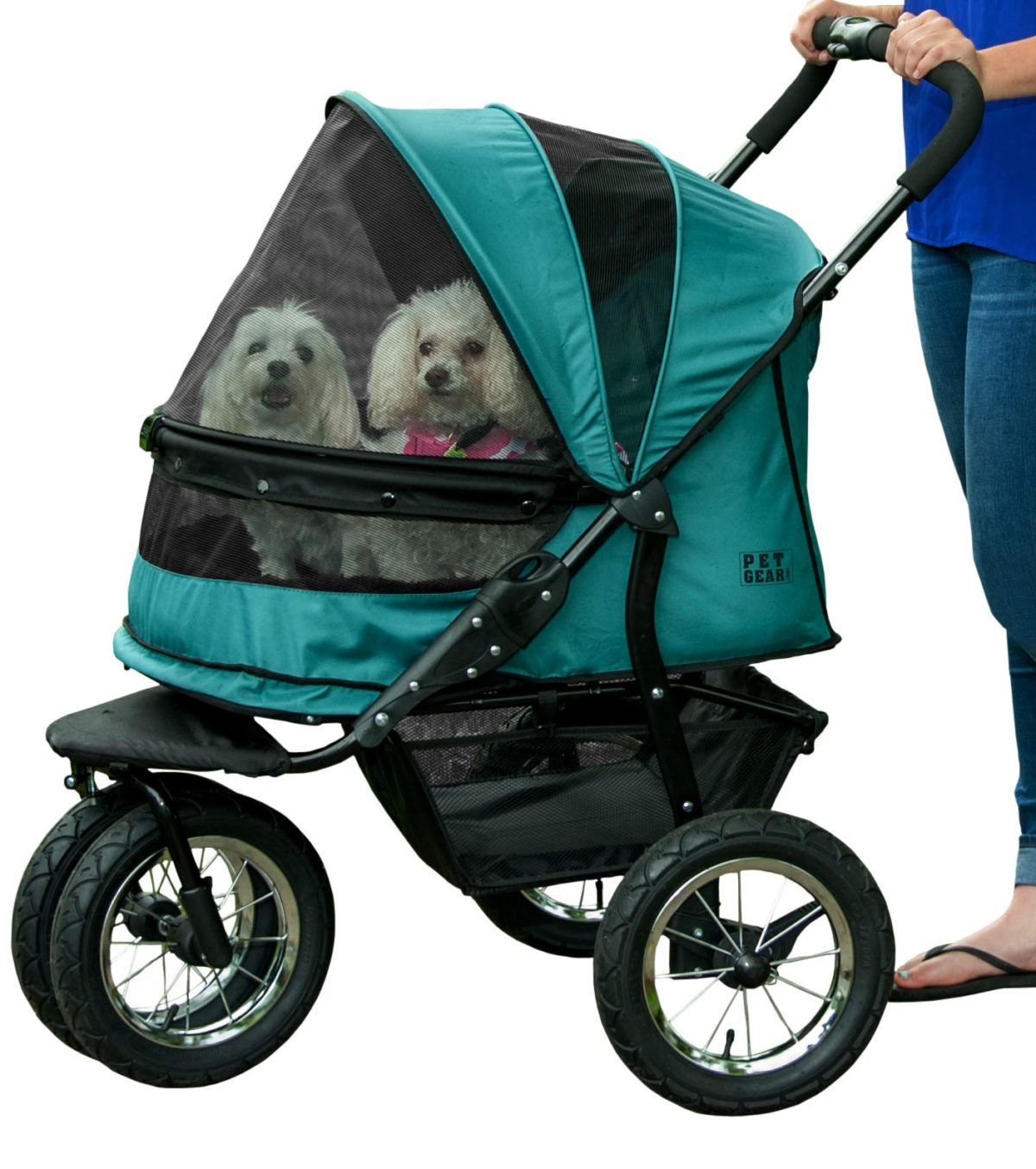 Pet Gear NO-ZIP Double Pet Stroller