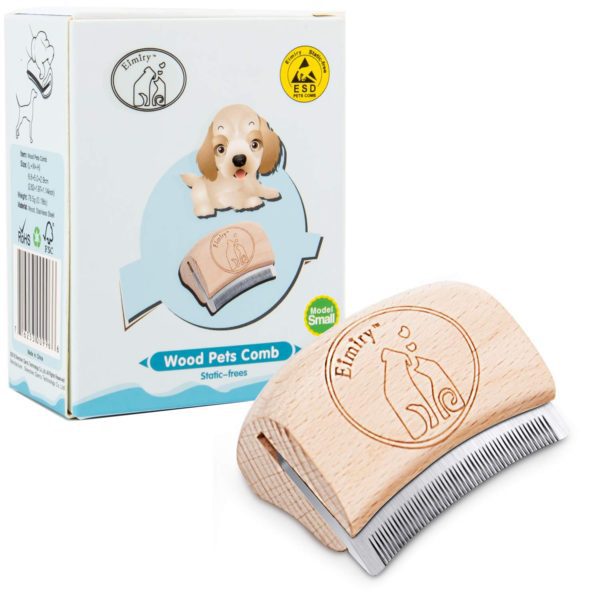 Eimiry Dog Deshedding Grooming Brush for Dogs, Cats & Horses