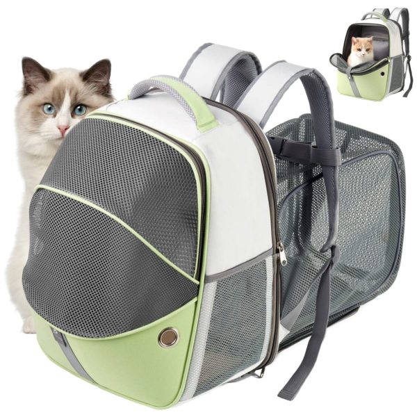 Pet Carrier Backpack for Traveling, Escape Proof