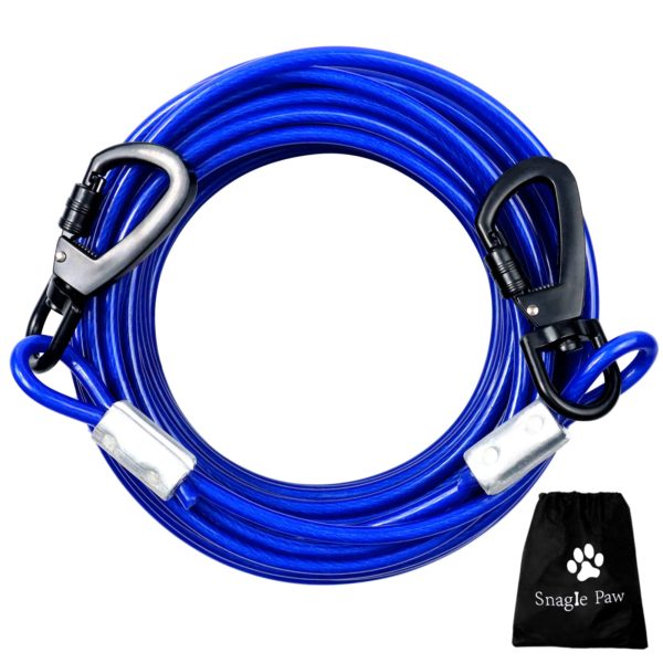 50FT Dog Leads for Yard Chew Proof