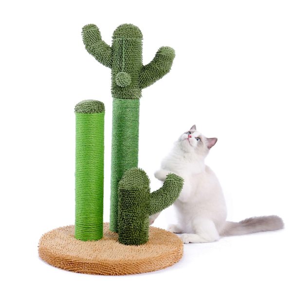 Cactus Cat Scratcher Featuring with 3 Scratching Poles