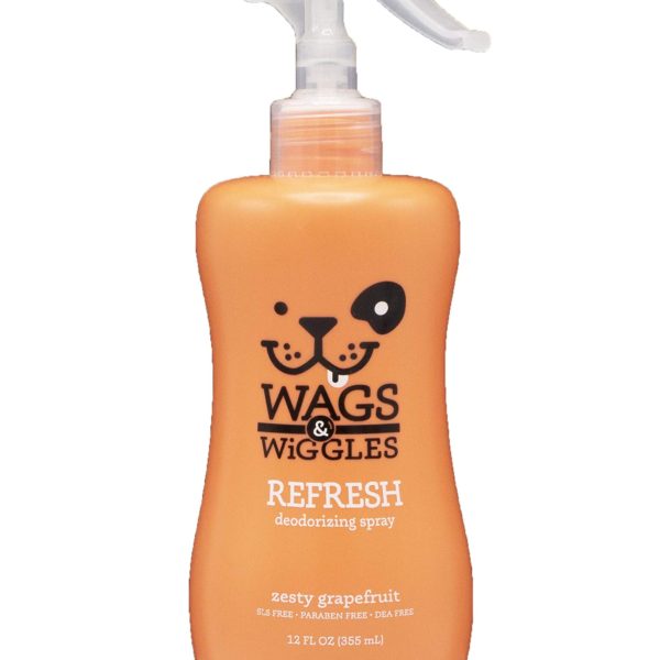 Wags & Wiggles Refresh Dog Deodorizing Spray in Zesty Grapefruit