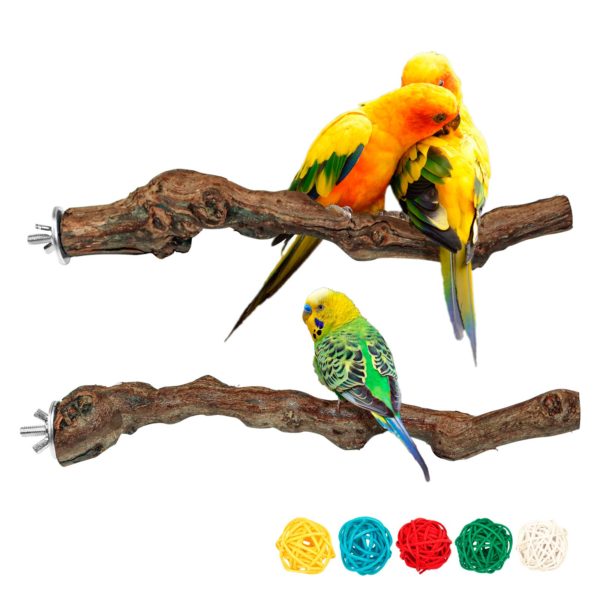 Natural Grapevine Wood Perch Parrots Cage