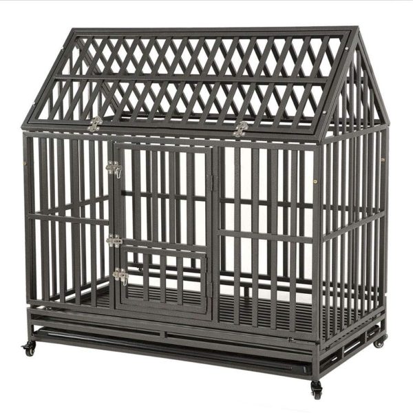 Large Dog cage Locks and Lockable Wheels