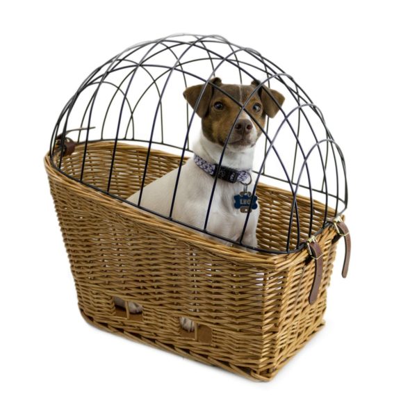 Cape May Large Rear Mount Willow Bicycle Basket for Dogs