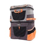 ibiyaya Double-Compartment pet Carrier Travel Backpack