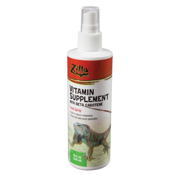 Zilla Reptile Health Supplies Vitamin Supplement Food Spray