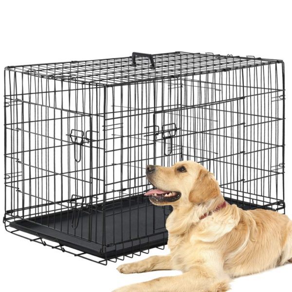 Portable Foldable Crate Dog Kennel Cage