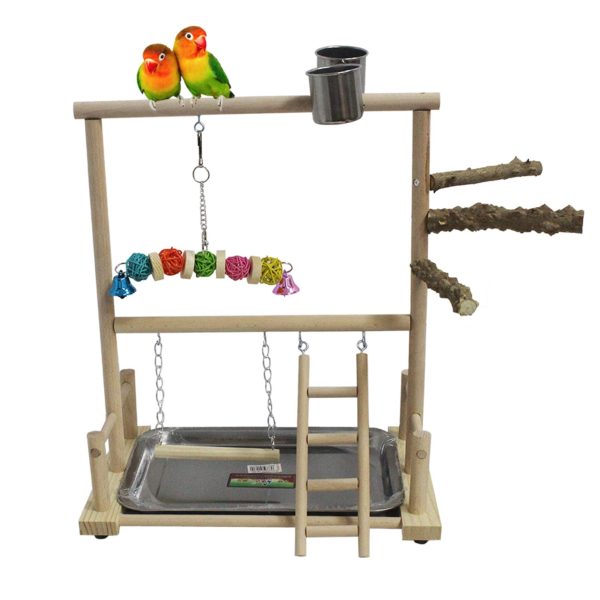 kathson Bird Playground Parrot Perch Stand Toys