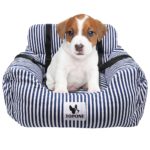 Pet Car Booster Front Seat Carrier with Removable Cover