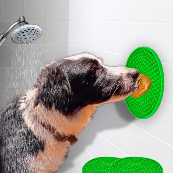 Dog Bath Peanut Butter Lick Pad with Suction Cups
