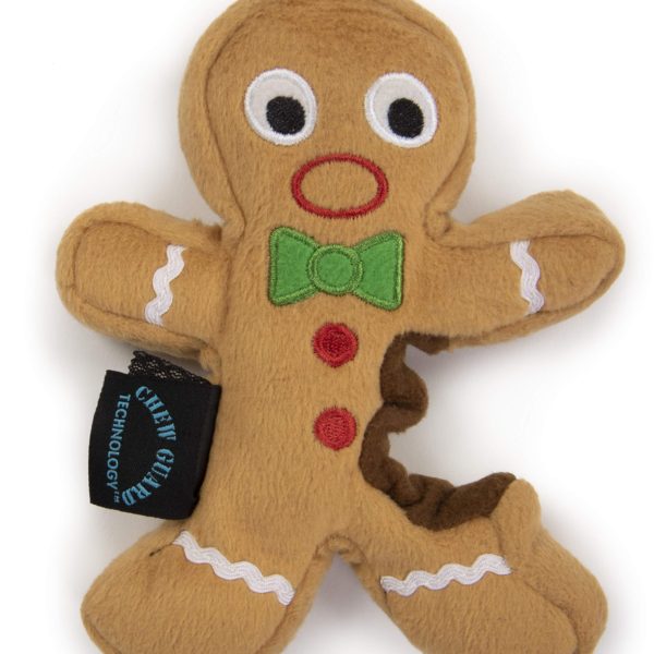 goDog, Gingerbread Man, Squeaker Dog Toy