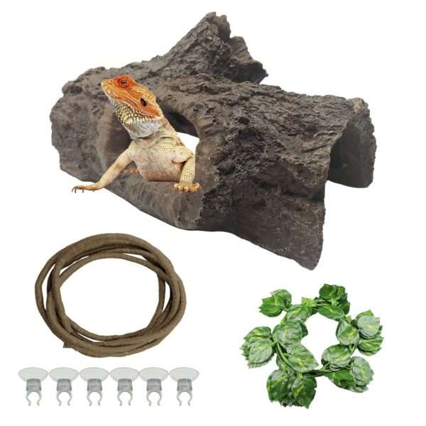 Reptile Hideout Cave Lizard Large Resin