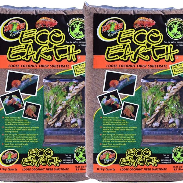 Zoo Med (2 Pack) Eco Earth Loose Coconut Fiber