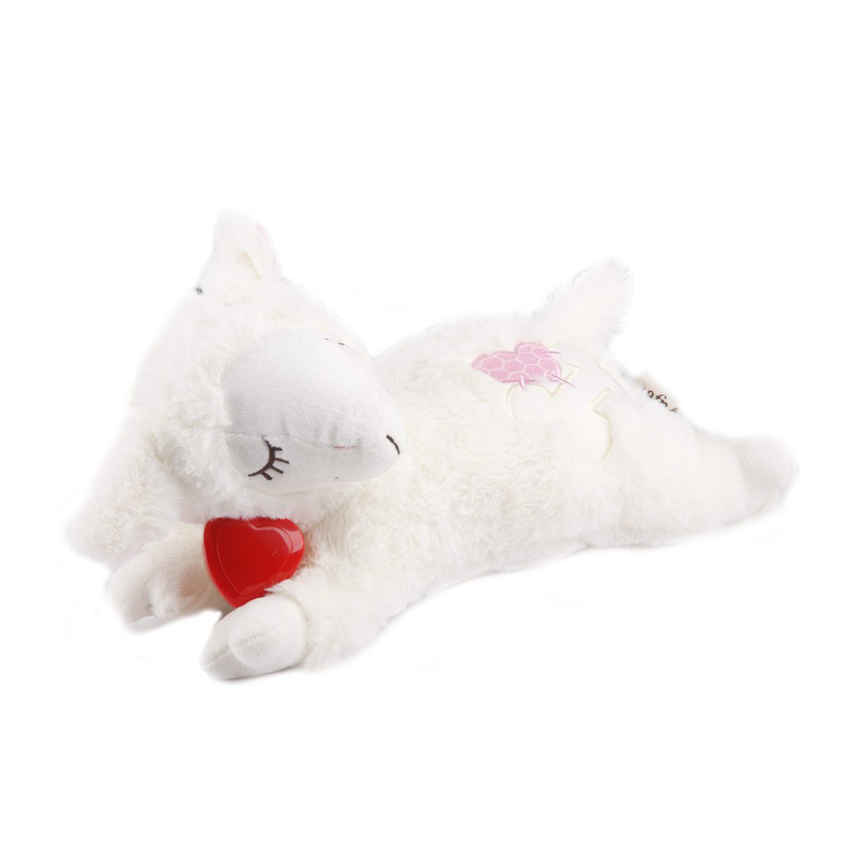 Puppy Sleep Aid Plush Toy with Warmer Bag Recreates intimacy with bodily a simulated heartbeat and warmth heat bag which eases crying, loneliness and separation nervousness in pets. Pulsing heartbeat lasts up 6 hours of use on simply 3pcs of button batteries.