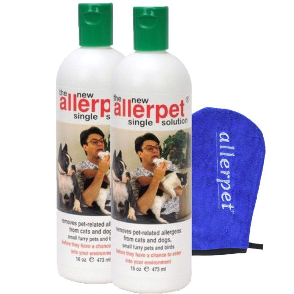 Allerpet Single Solution 16 fl oz Bottle Dander Remover for Pets