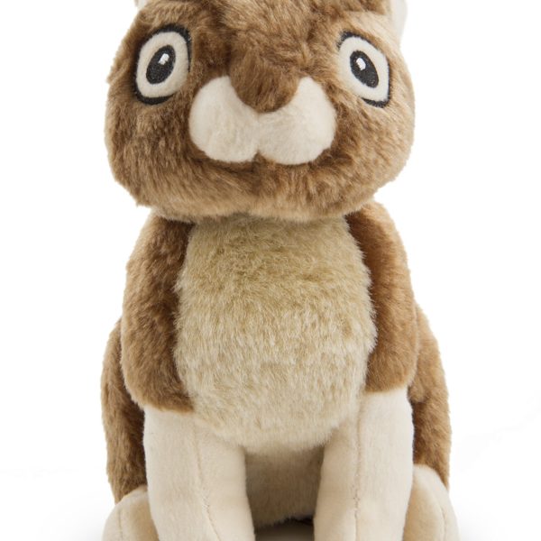 goDog Wildlife Rabbit Dog Toy has unique, embroidered details and huge, fluffy ears to grab onto, making it perfect for your dog's next round of playtime