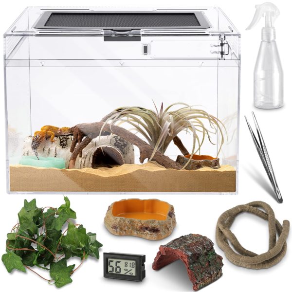 Reptile PC Glass Terrarium - Amphibians Tank Starter Kits
