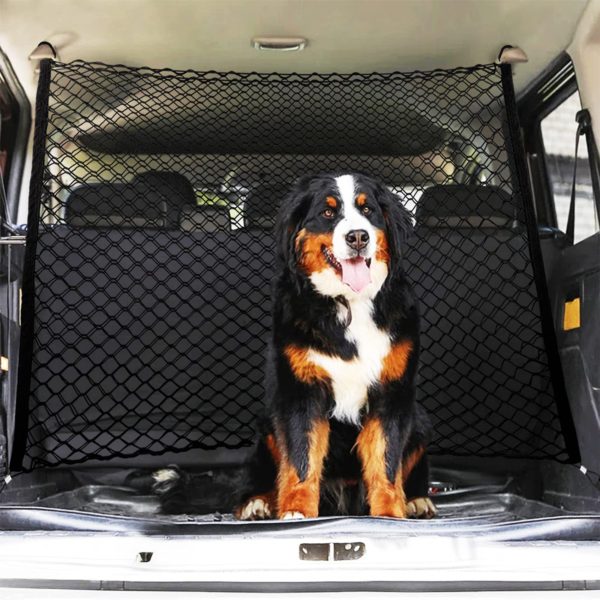 Dog Car Barrier, Car Pet Safety Barrier Net with Double Layer