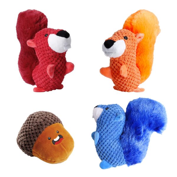 4 Pack Colourful Puppy Toys Small Dogs