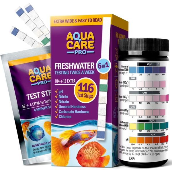 Freshwater Aquarium Test Strips 6 in 1