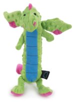 goDog Dragons Skinny Squeaker Dog Toy