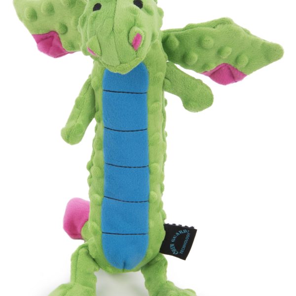 goDog Dragons Skinny Squeaker Dog Toy
