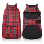 Plaid Dog Fleece Vest for Cold Weather