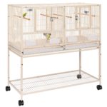 Stackable Divided Breeding Iron Bird Cage Parakeet House