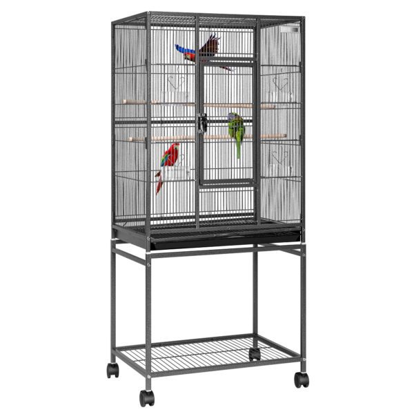 VIVOHOME 54 Inch Wrought Iron Large Bird Flight Cage