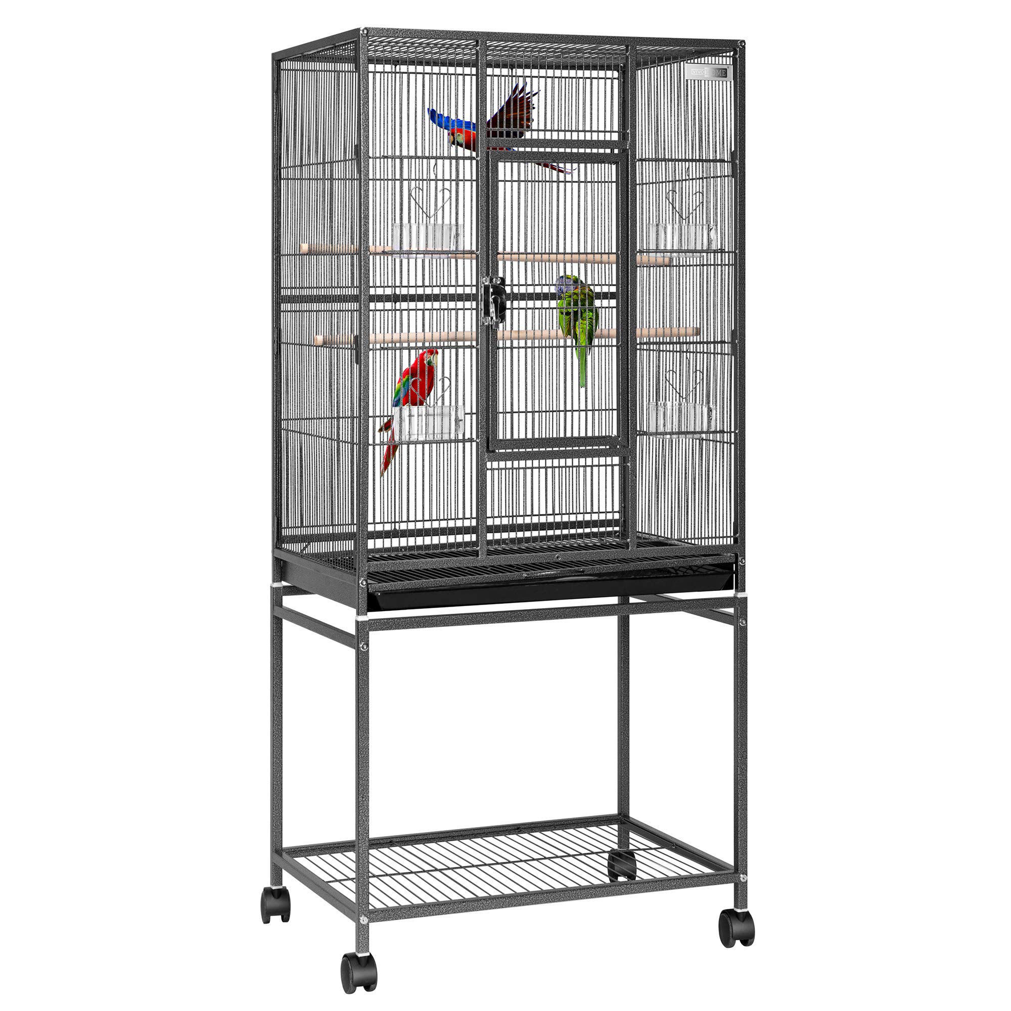 VIVOHOME 54 Inch Wrought Iron Large Bird Flight Cage Best ⋆ PetSep.com