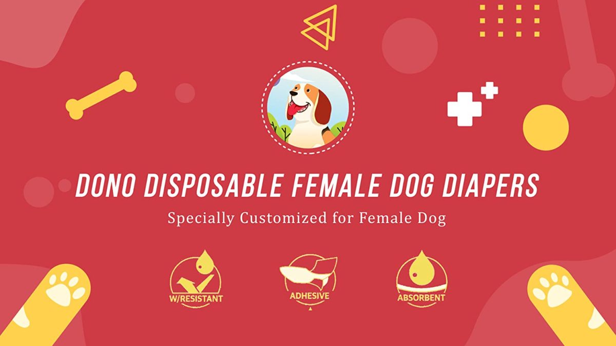 Dono Disposable Pet Diapers for Female Dogs MADE TO FIT: Dono disposable feminine dog diapers with tremendous absorbent core give comfy, safe match and particularly designed to suit feminine dogs, dogs with 7 – 11” waists, weighing between 1,1 – 4.4pounds, please examine the sizing chart and select the acceptable measurement on your doggie