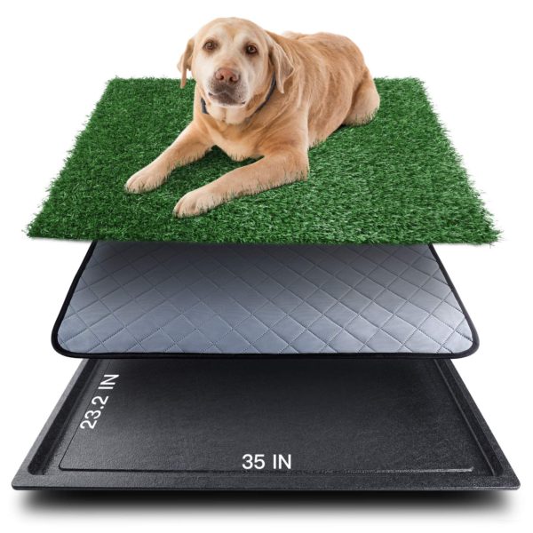 Large Dog Grass Pee Pad with Tray