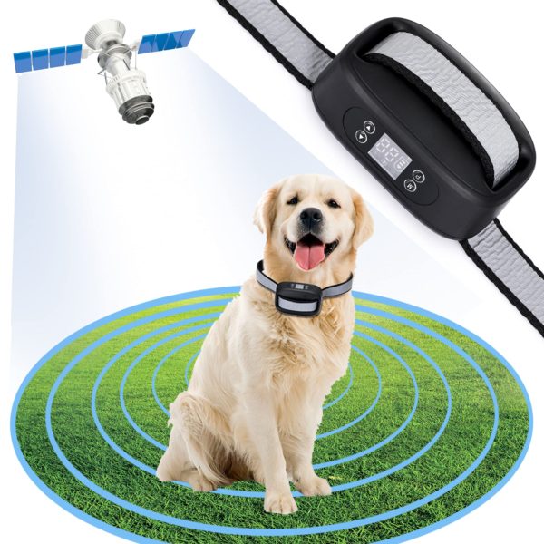 Electric Dog Fence with GPS, Range 100-3300 ft