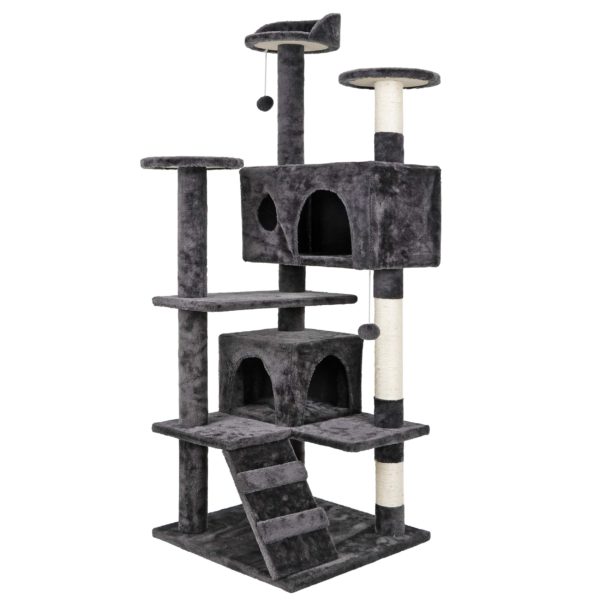 53 Inches Multi-Level Cat Tree Stand House