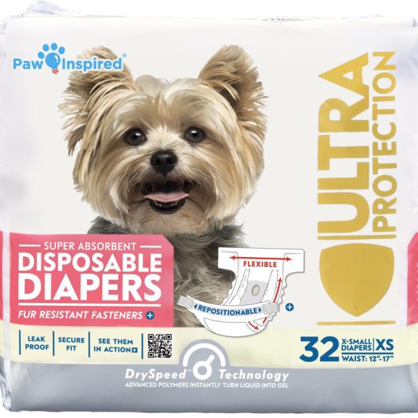 Disposable Dog Diapers Paw Inspired