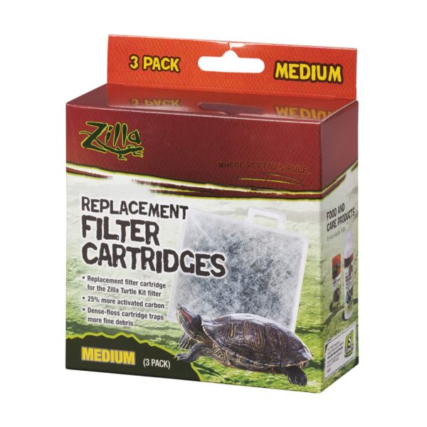 Zilla Reptile Terrarium Filter Replacement Cartridges