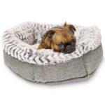 Round Dog Bed for Small Dogs and Puppies