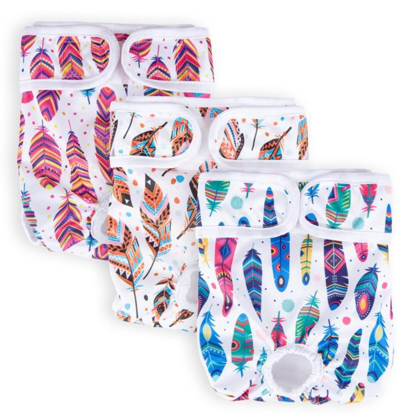 RimiMore Washable Dog Diapers Female (3 Pack)