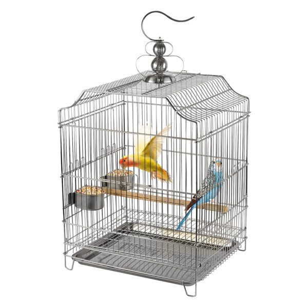 Lilithye Large Stainless Steel Parakeet Bird Cage