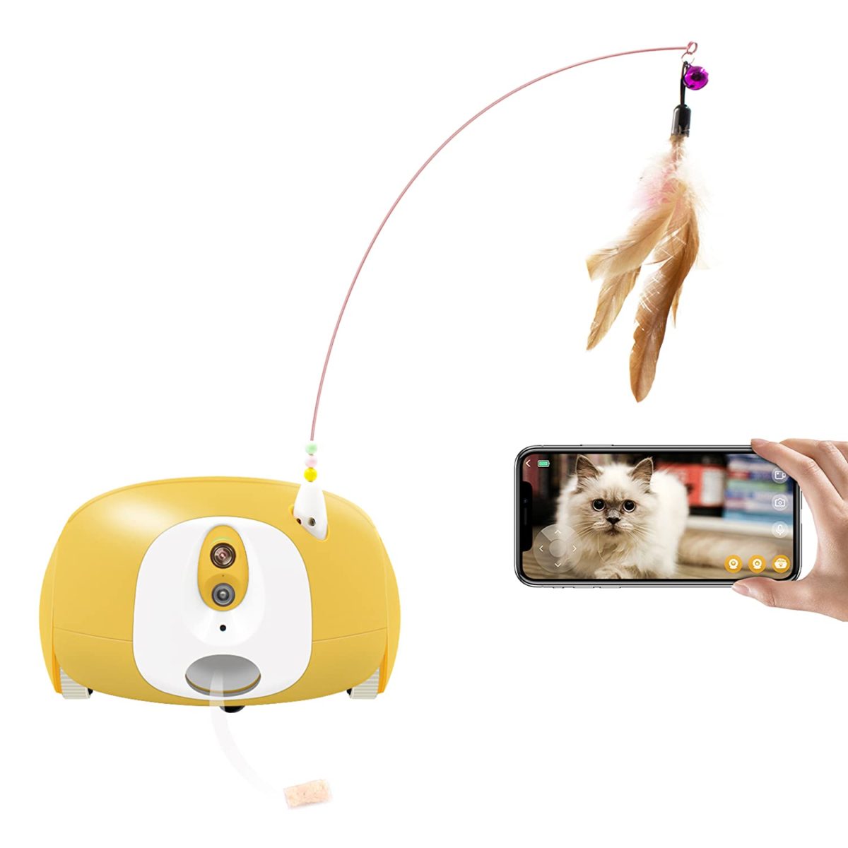 Cat Dog Treat Dispenser with App Remote Control The toy stands by for 10 days. Notice: The Pumpkii robotic could also be troublesome to maneuver on the junction of the carpet and the ground. Please purchase with warning if the entire flooring is just not pure flooring or pure carpet.